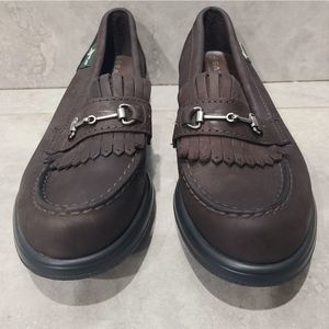 Eastland Women's Brown Leather Horse Bit Loafer